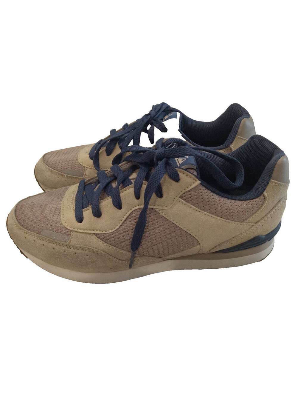 Quiksilver Fontana Beaumont Mens 7.5 Retro Runner Mesh Suede Sneaker Shoes